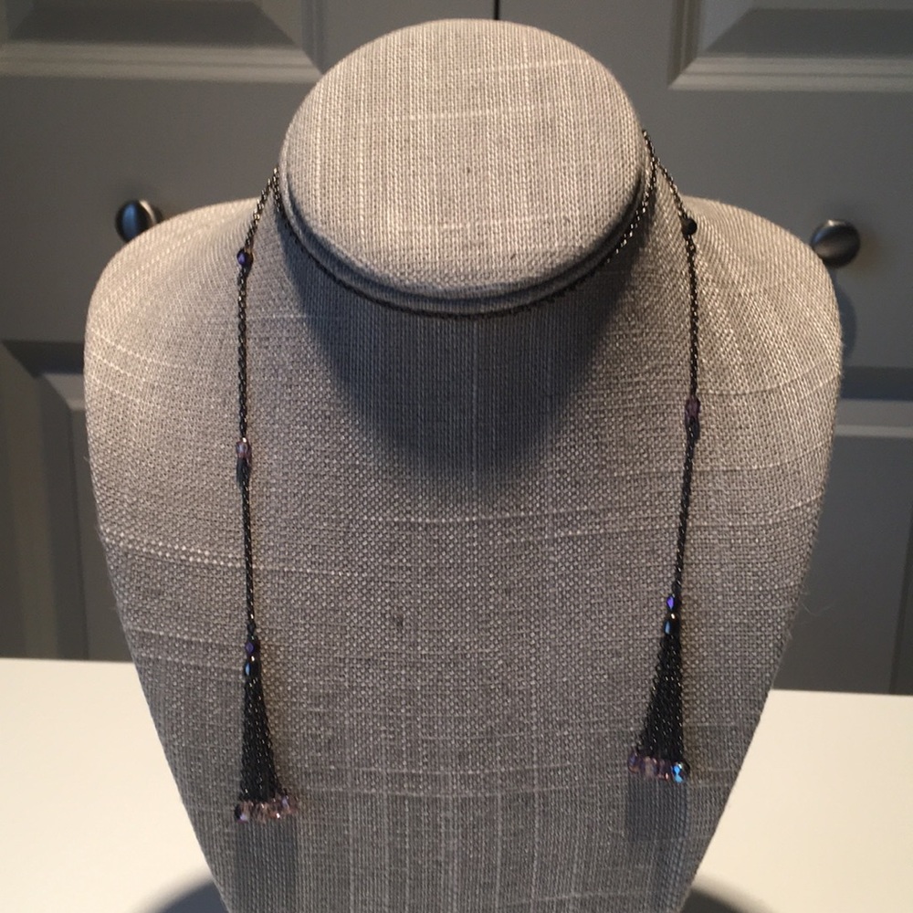 Beaded Wrap Lariat Necklace - like new